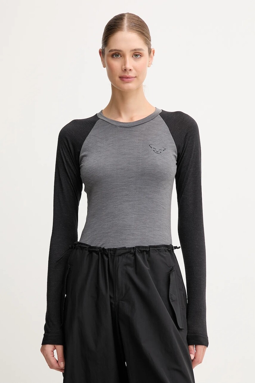 Funkčné tričko s dlhým rukávom Dynafit Tour light Merino modrá farba, 08.0000071365