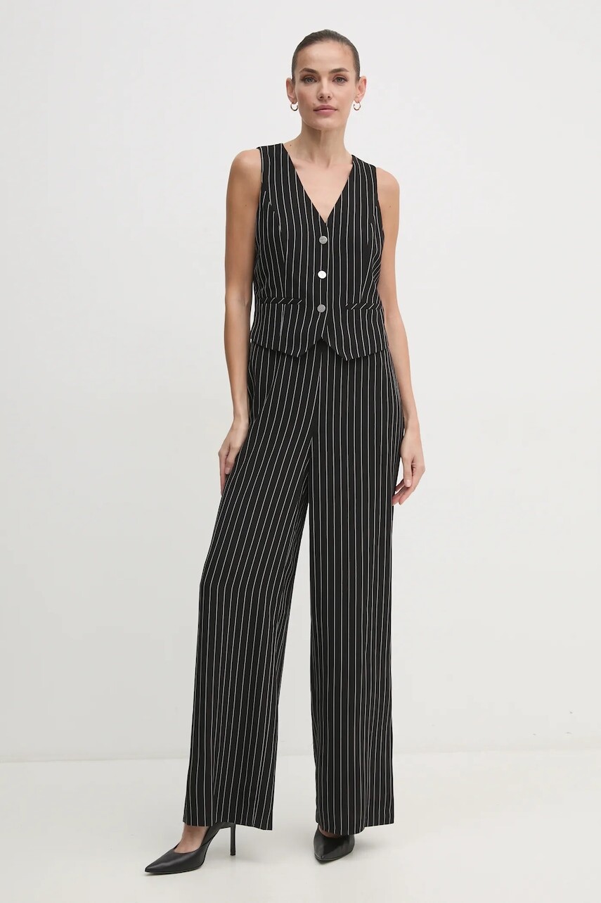 Overal Dkny čierna farba, v výstrih, DD4GDA53