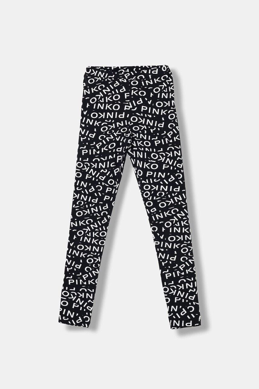 Detské legíny Pinko čierna farba, vzorované, KFPA040.C.LY003
