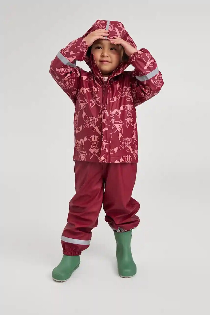 Detská bunda Reima Koski bordová farba, 5100024A