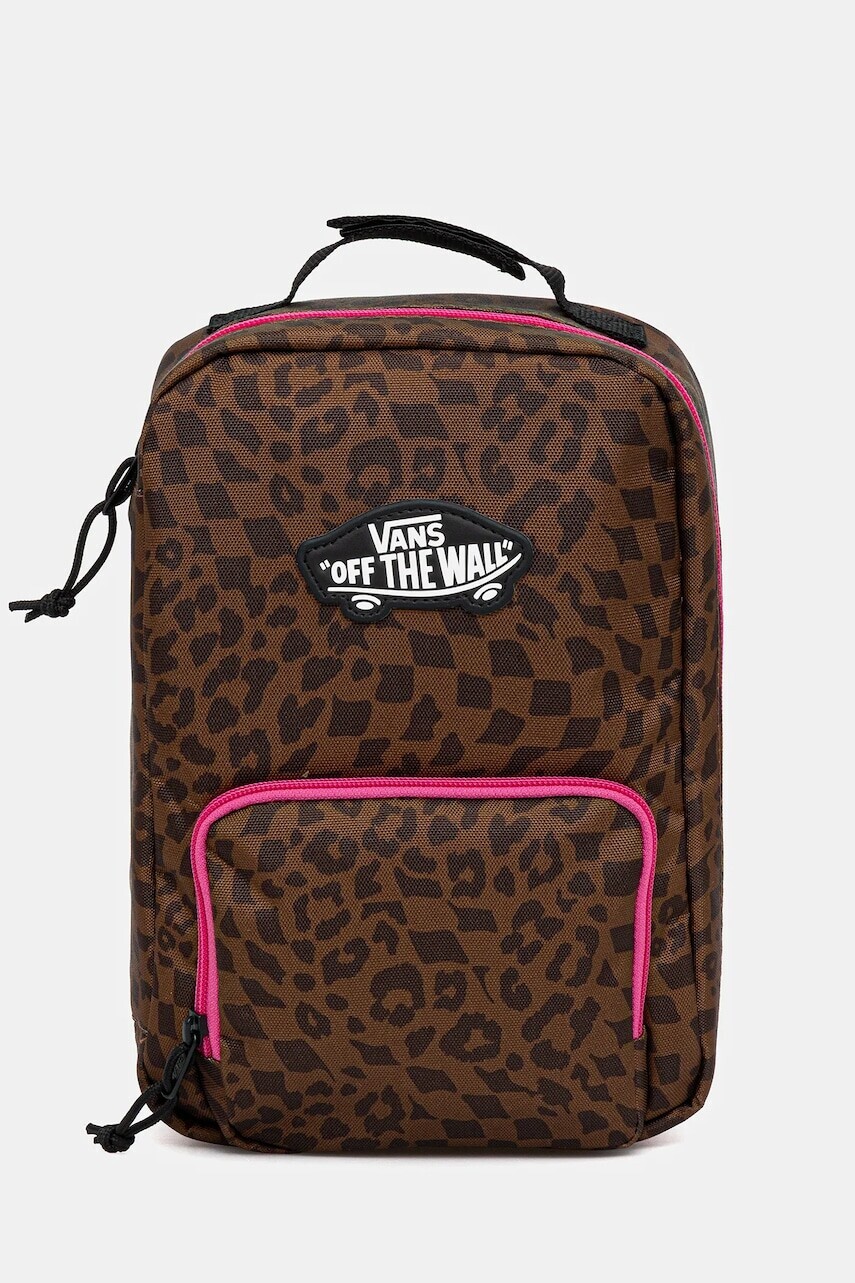 Detská taška na jedlo Vans Old Skool Lunch Bag hnedá farba, VN000PSJ7UG1