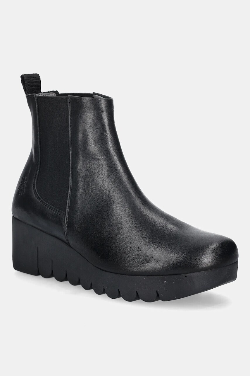 Topánky chelsea Fly London VAZE177FLY čierna farba, na kline, P145177000