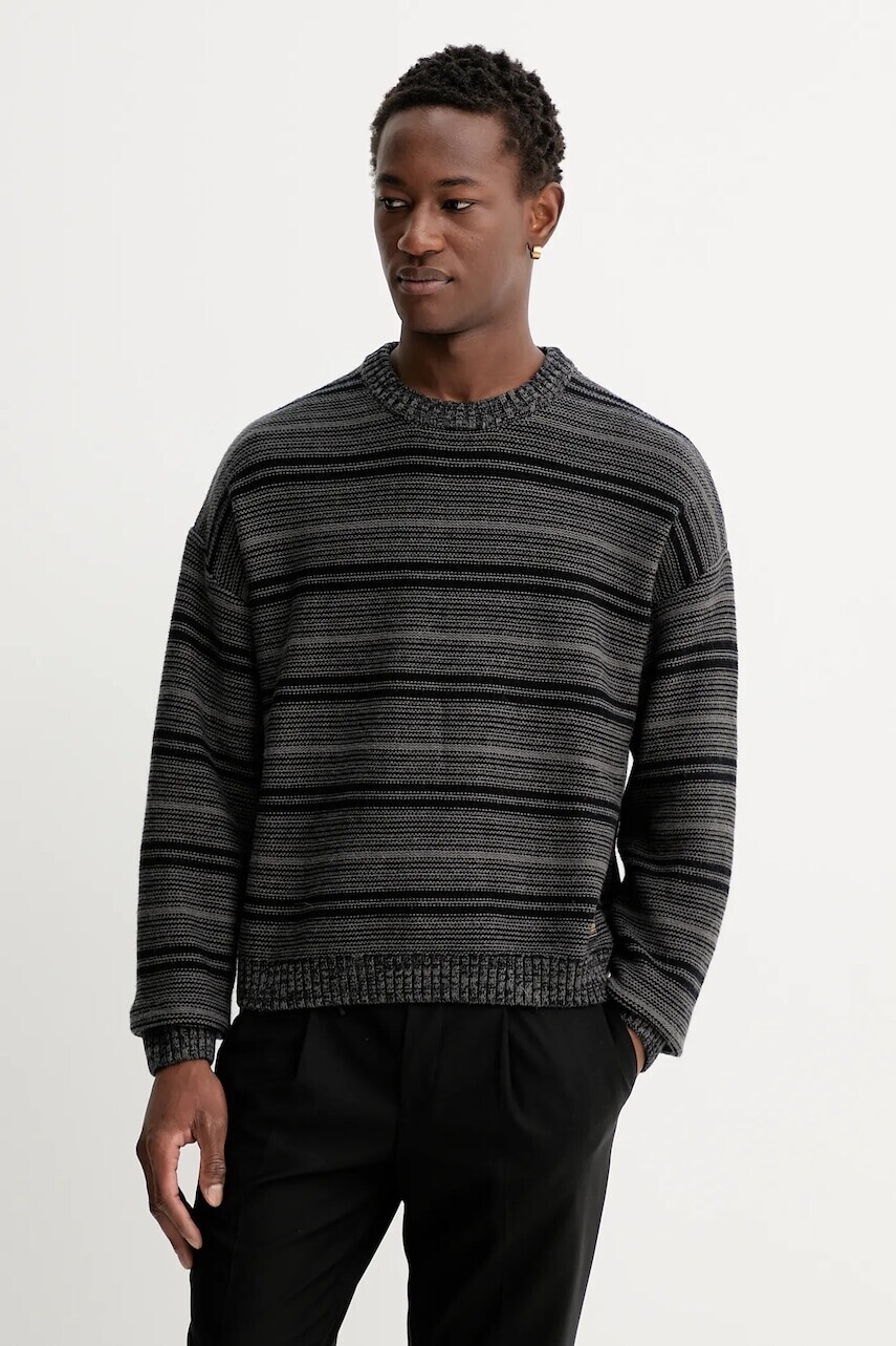 Sveter s prímesou vlny Guess Originals čierna farba, M5BR02 Z0670