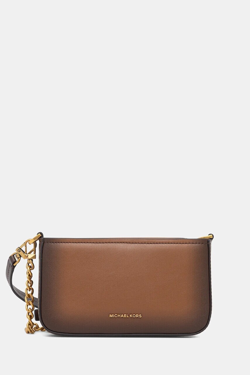 Kožená kabelka MICHAEL Michael Kors hnedá farba, 32F5AYTU1O