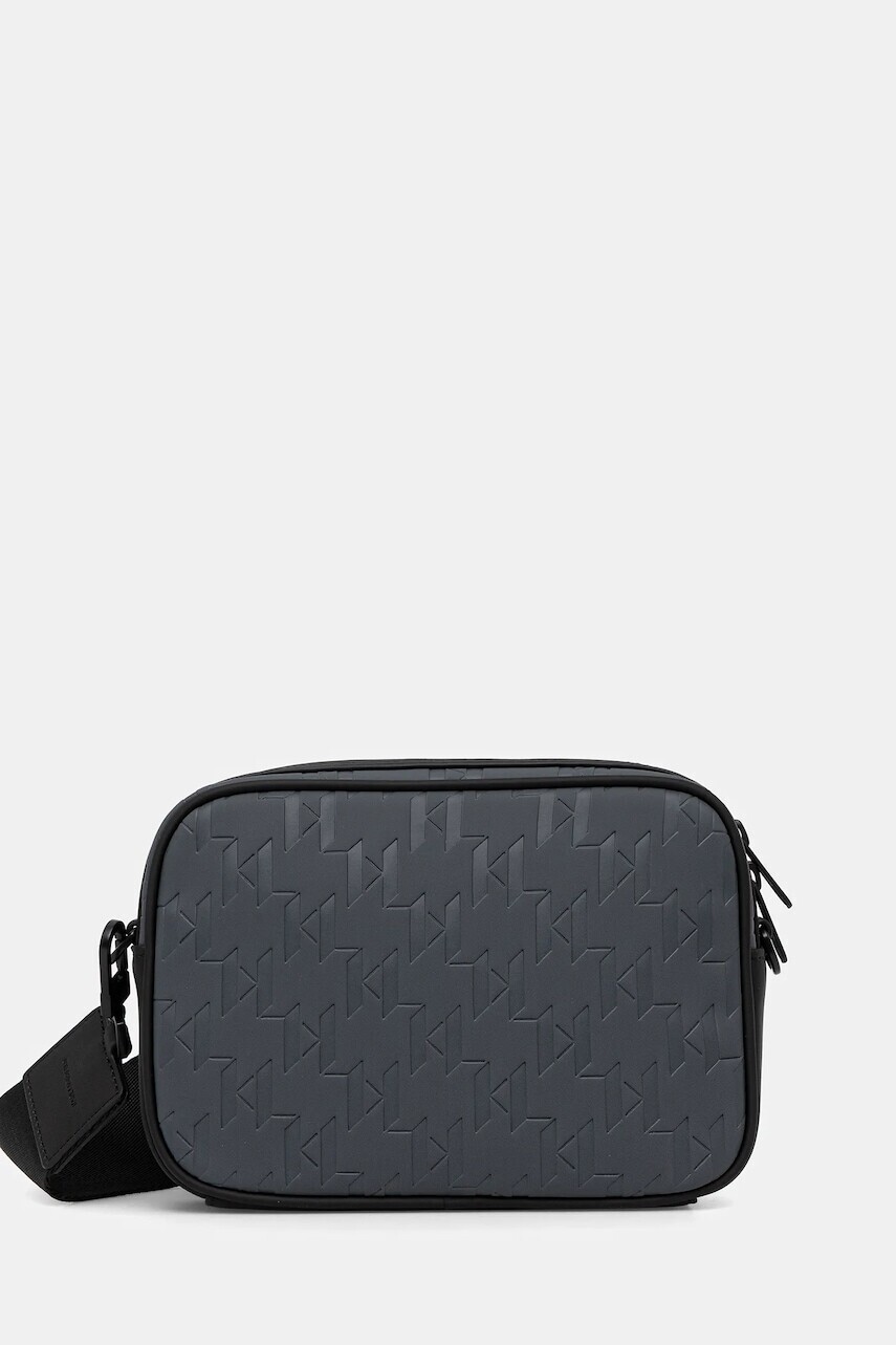 Malá taška Karl Lagerfeld šedá farba, A4M30197