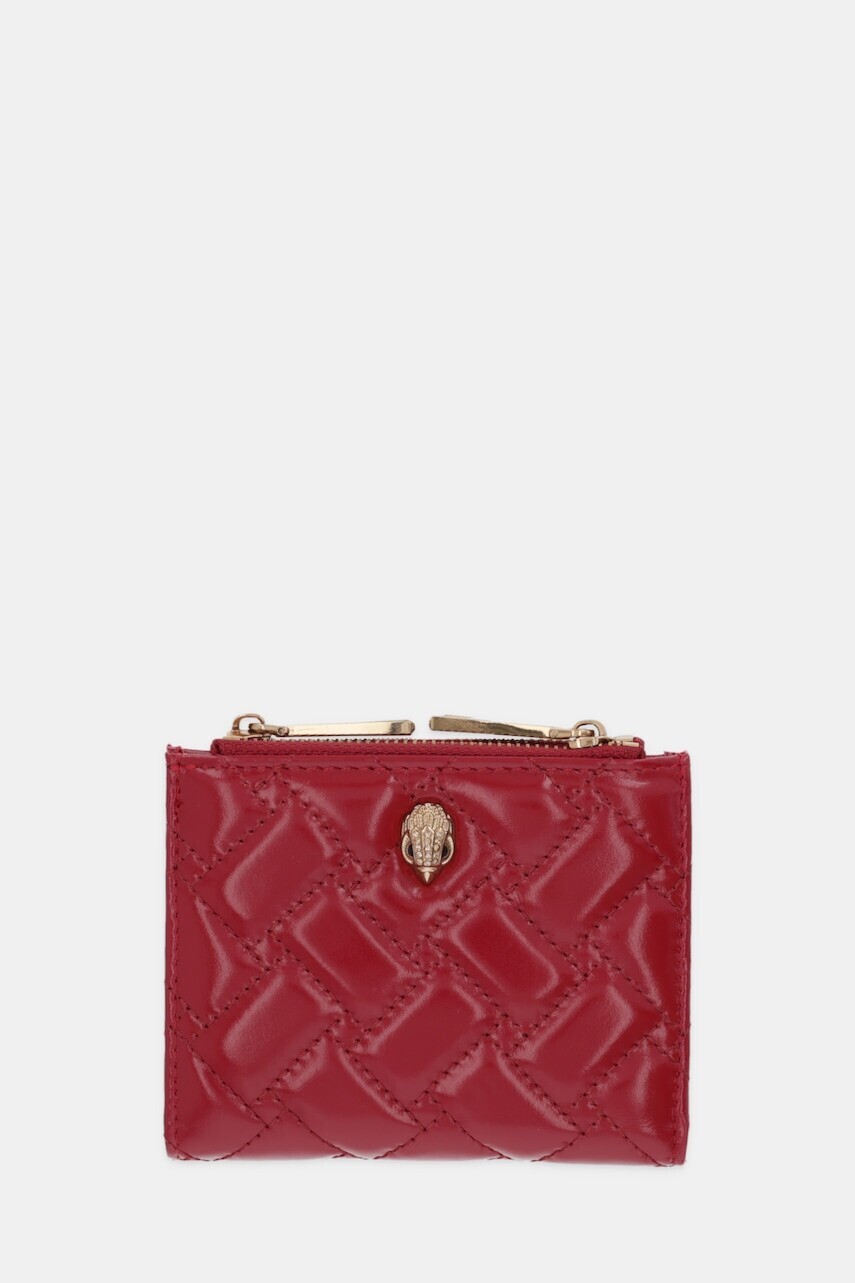 Kožená peňaženka Kurt Geiger London MINI PURSE KENSINGTON červená farba, 4198750319