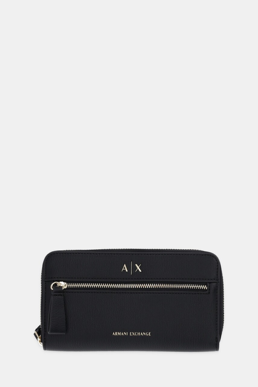 Peňaženka Armani Exchange dámska, čierna farba, XW002124 AF17117