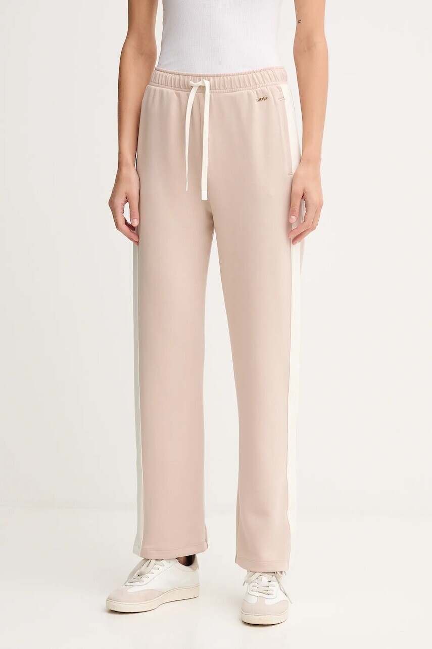 Tepláky BOSS béžová farba, jednofarebné, 50550717