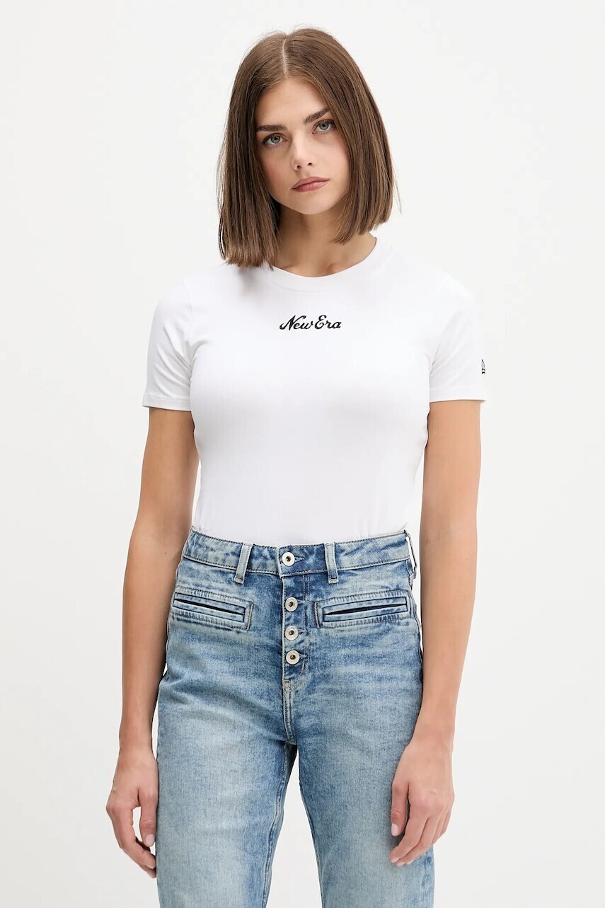 Tričko New Era dámske, biela farba, 60564942