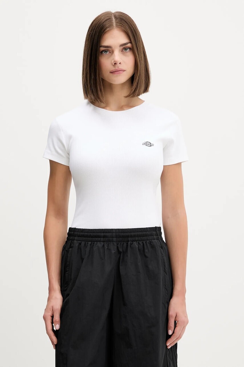 Tričko Dickies dámske, biela farba, DK0A87QB