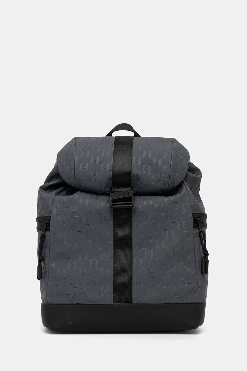 Ruksak Karl Lagerfeld pánsky, šedá farba, veľký, A4M30194