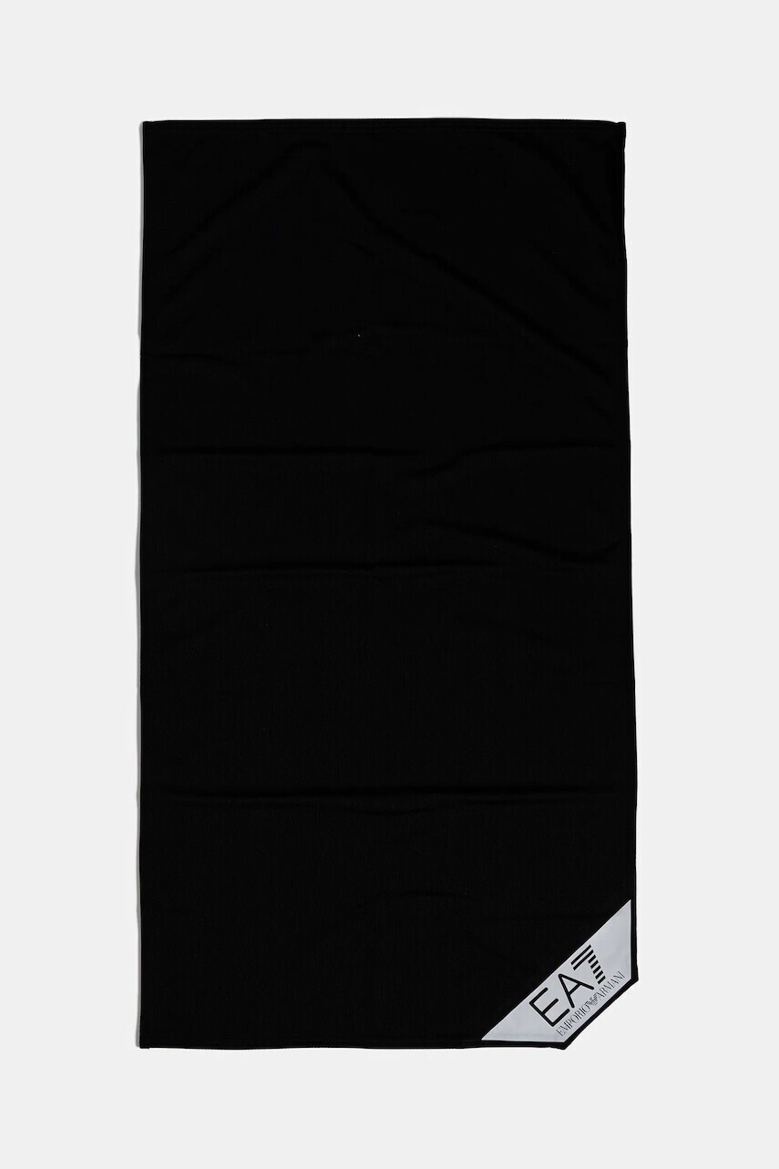 Športový uterák EA7 Emporio Armani čierna farba, AF12975.7X000028