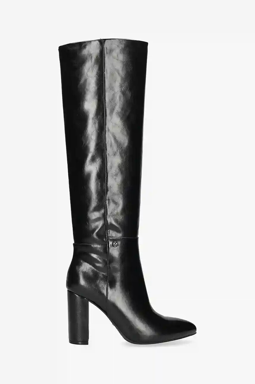 Vysoké čižmy Mexx KRYSTAL INDY čierna farba, na podpätku, MI001800153W