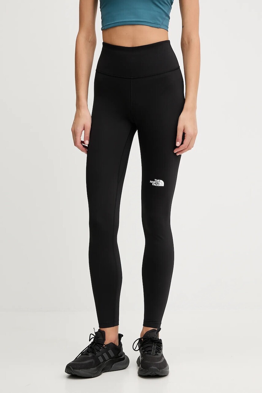 Tréningové legíny The North Face Flex Warm čierna farba, s potlačou, NF0A8E11JK31