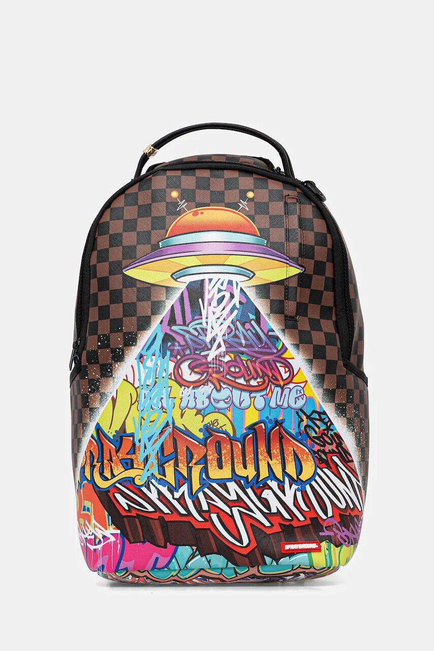 Ruksak Sprayground hnedá farba, veľký, vzorovaný, 910B6442NSZ