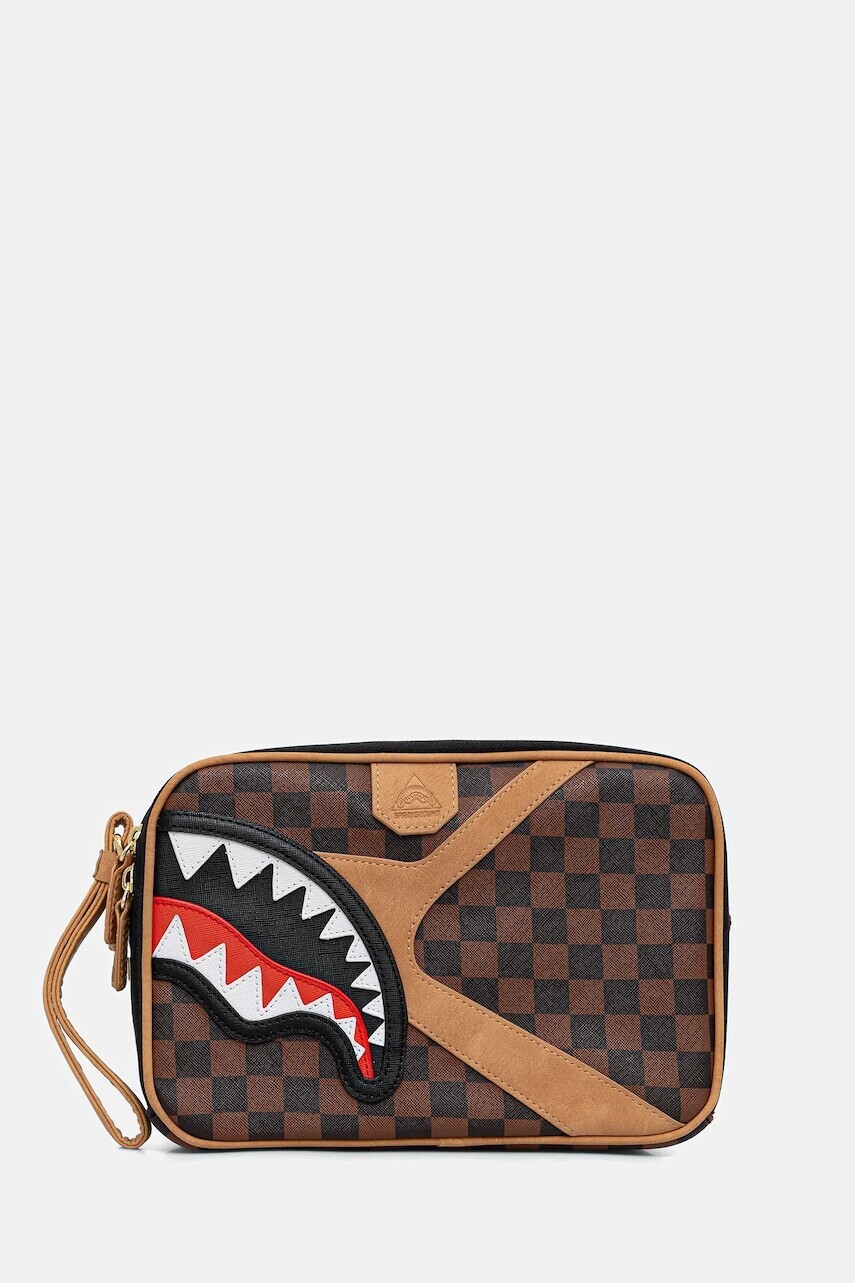 Kozmetická taška Sprayground hnedá farba, 910B7993NSZ