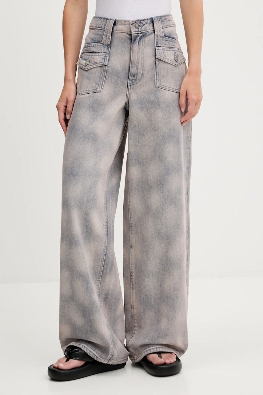 Bavlnené rifle Guess Originals ružová farba, W5GG02 D5MKA