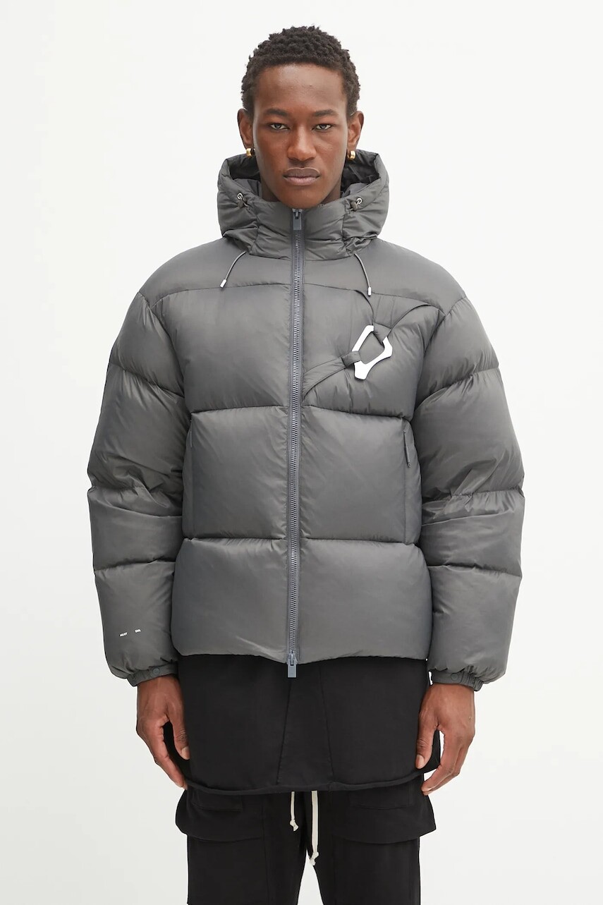 Páperová bunda Heliot Emil šedá farba, zimná, PREAW25_M_02_093_DGY05_CO