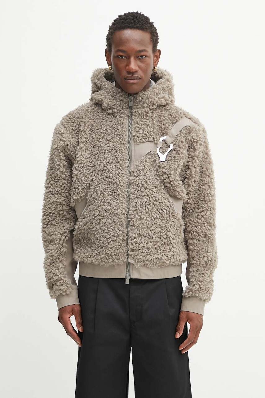 Bunda Heliot Emil hnedá farba, prechodná, oversize, PREAW25_M_02_155_DST19