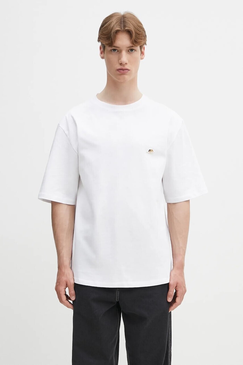 Bavlnené tričko Fiorucci Angel Patch Relaxed Fit biela farba, jednofarebné, U02SPTSH101CJ01WH01