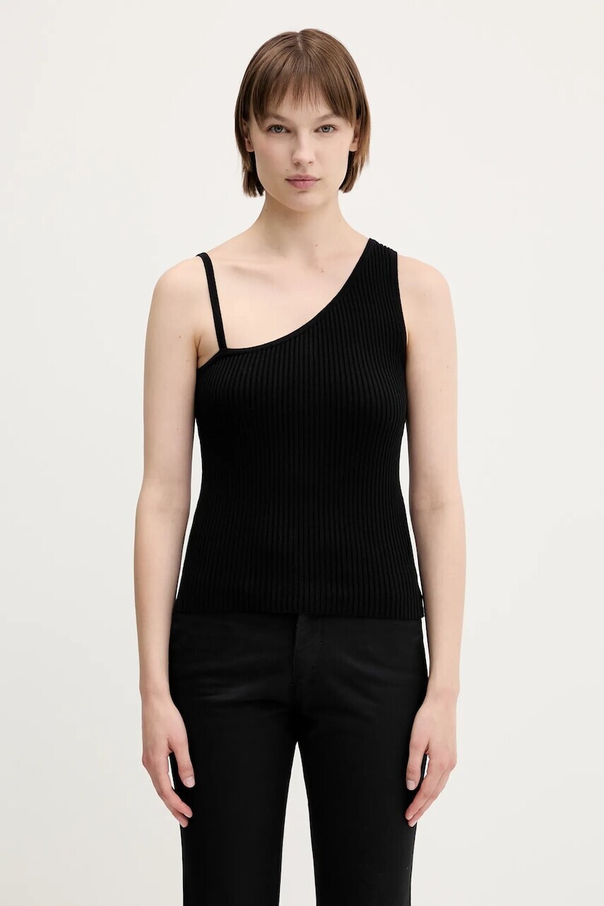 Top Samsoe Samsoe Sacheryl čierna farba, F25100060