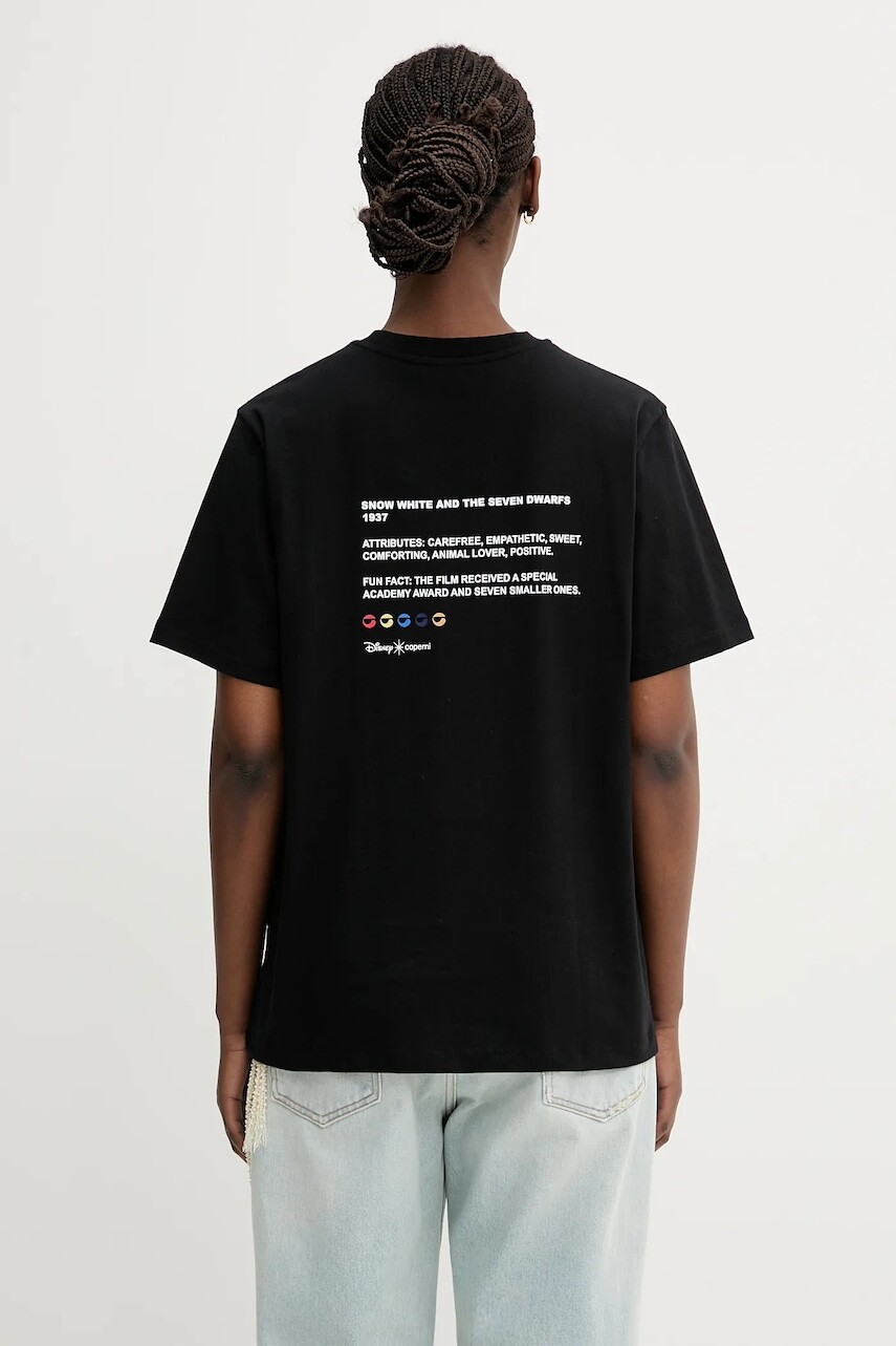 Bavlnené tričko Coperni x Disney Snow White dámske, čierna farba, DJS03F5036SNO
