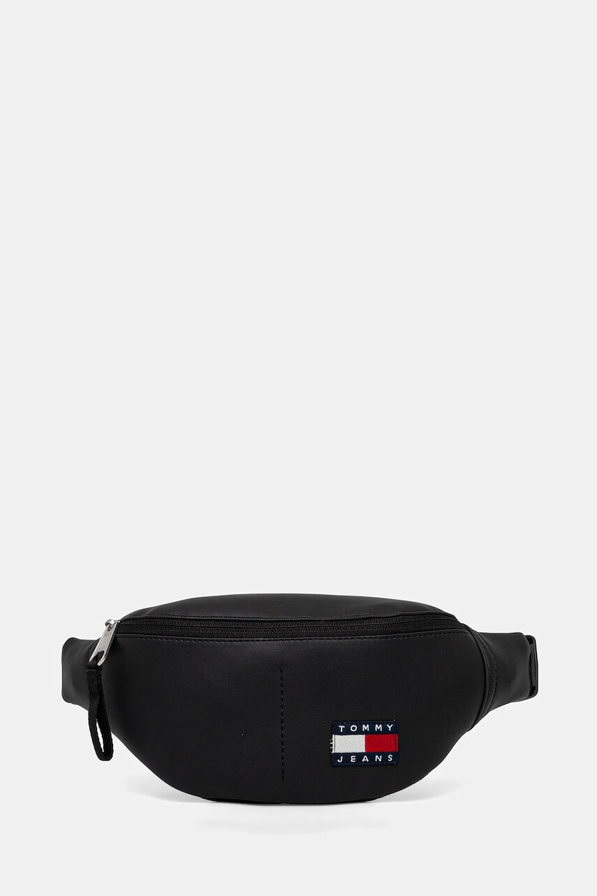 Ľadvinka Tommy Jeans čierna farba, AM0AM13702