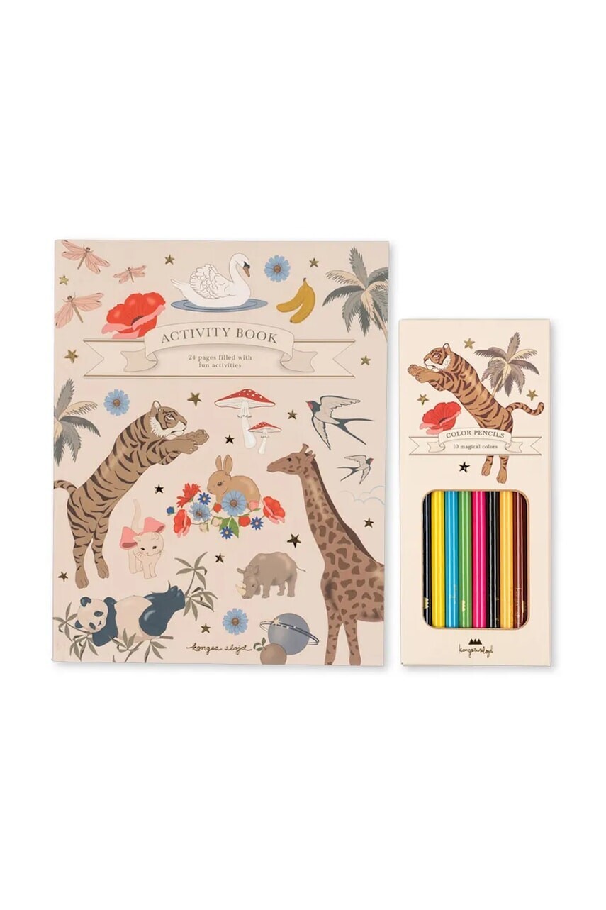 Omaľovánka Konges Sløjd ACTIVITY BOOK WITH COLOURING PENCILS KS103663