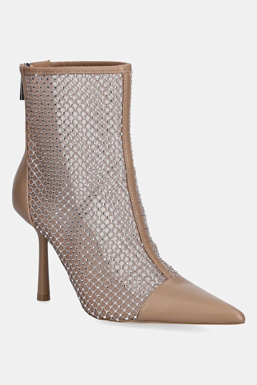 Členkové topánky Steve Madden Arlette béžová farba, na vysokom podpätku, 11004774