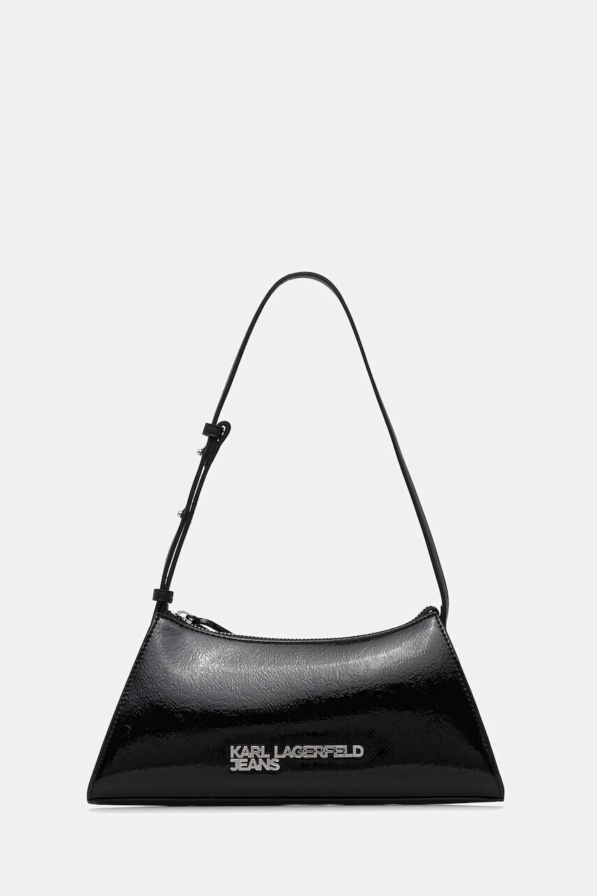 Kabelka Karl Lagerfeld Jeans čierna farba, A4W30172