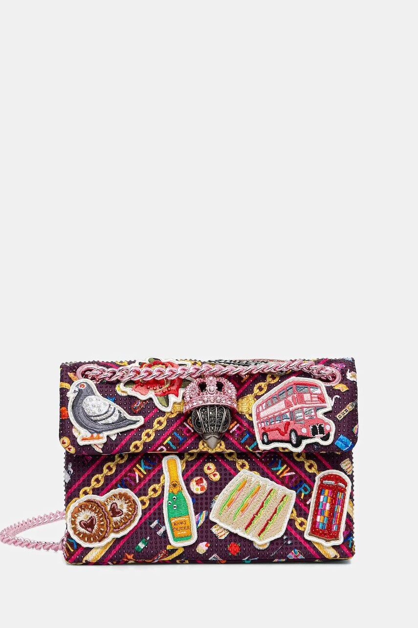 Kabelka Kurt Geiger London MINI KENSINGTON ružová farba, 5019357609