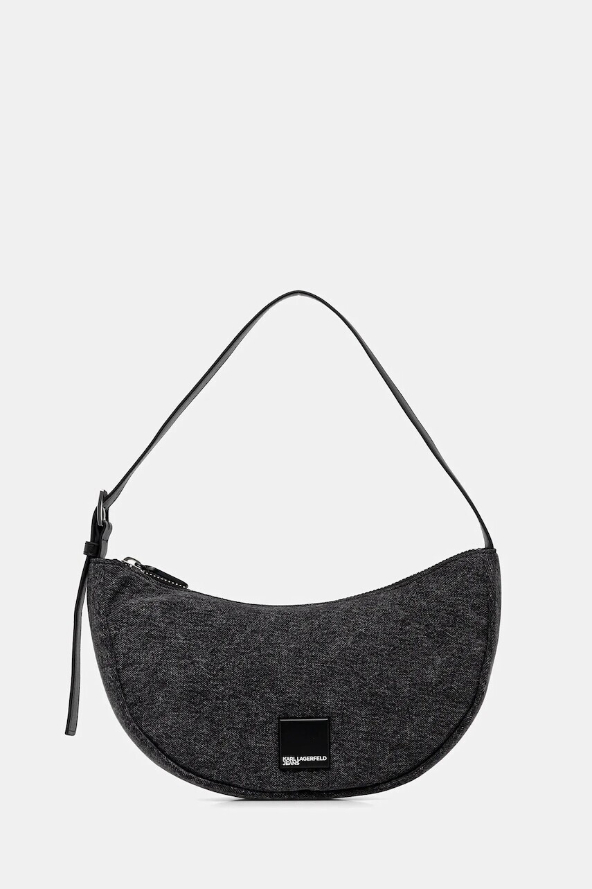 Kabelka Karl Lagerfeld Jeans šedá farba, A4W30237