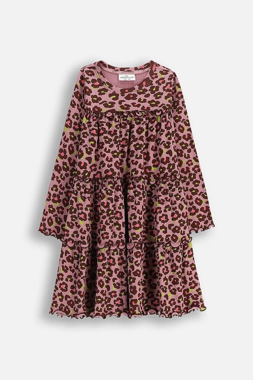 Dievčenské šaty Coccodrillo viac farieb, midi, áčkový strih, CRAFT PUNK GIRL KIDS