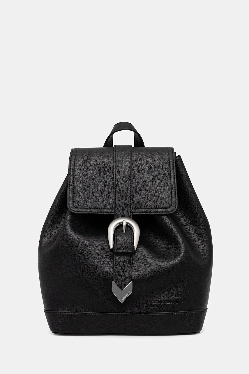 Ruksak Karl Lagerfeld Jeans dámsky, čierna farba, veľký, jednofarebný, A4W30141