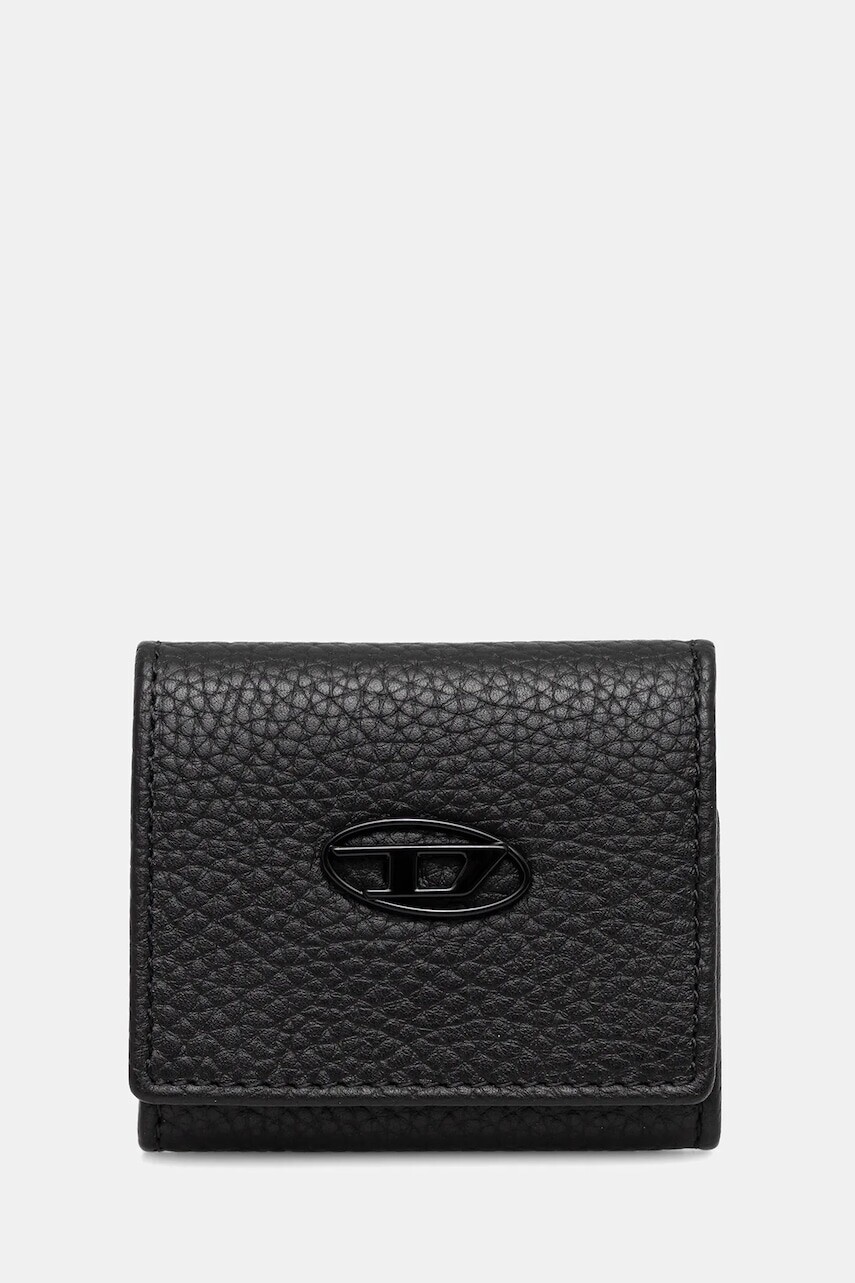 Kožená peňaženka Diesel HISSU EVO HISSU EVO čierna farba, X10300.P0685
