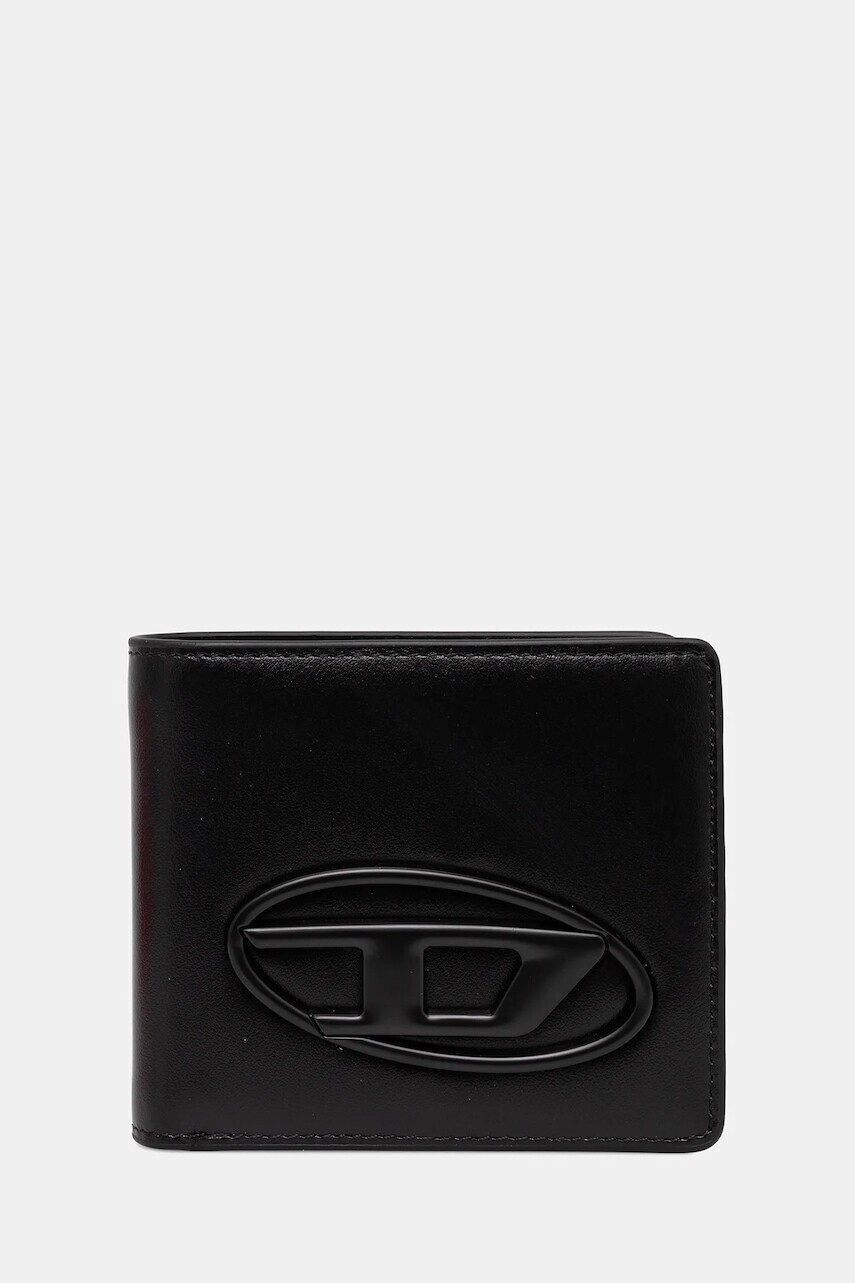 Kožená peňaženka Diesel HOLI-D HOLI-D čierna farba, X10123.PR818