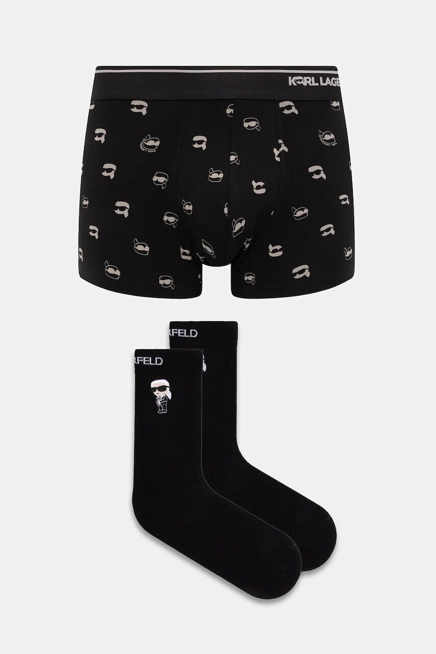 Súprava Karl Lagerfeld čierna farba, A4M47023