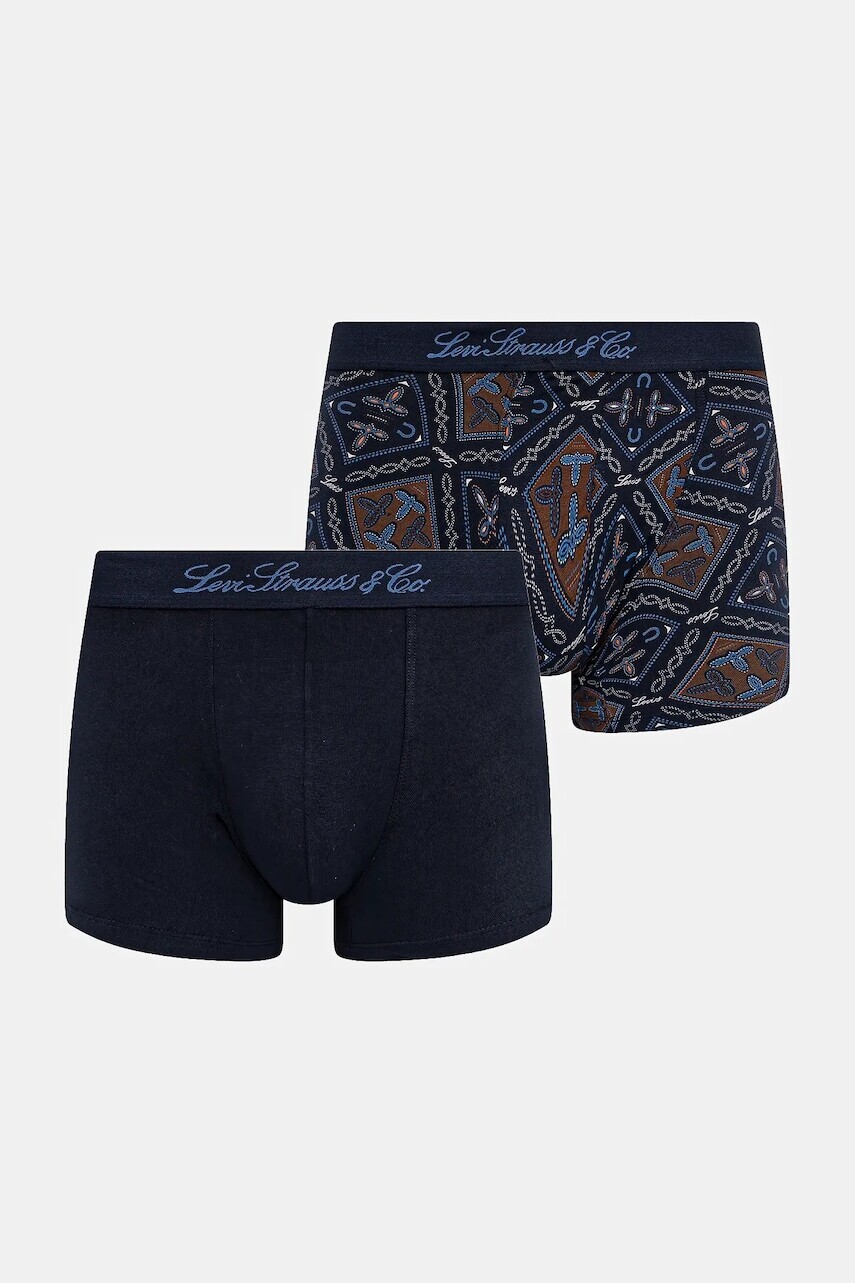 Boxerky Levi's 2-pak tmavomodrá farba, 37149-1181