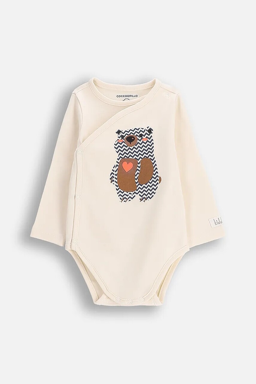 Bavlnené body pre bábätká Coccodrillo FOREST FRIENDS BOY NEWBORN