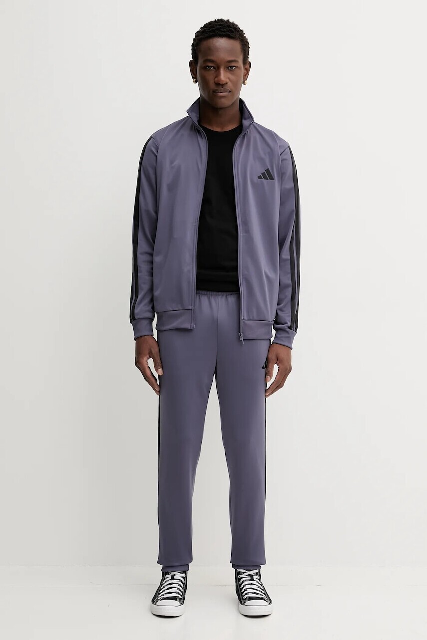 Tepláková súprava adidas 3S fialová farba, JX5504