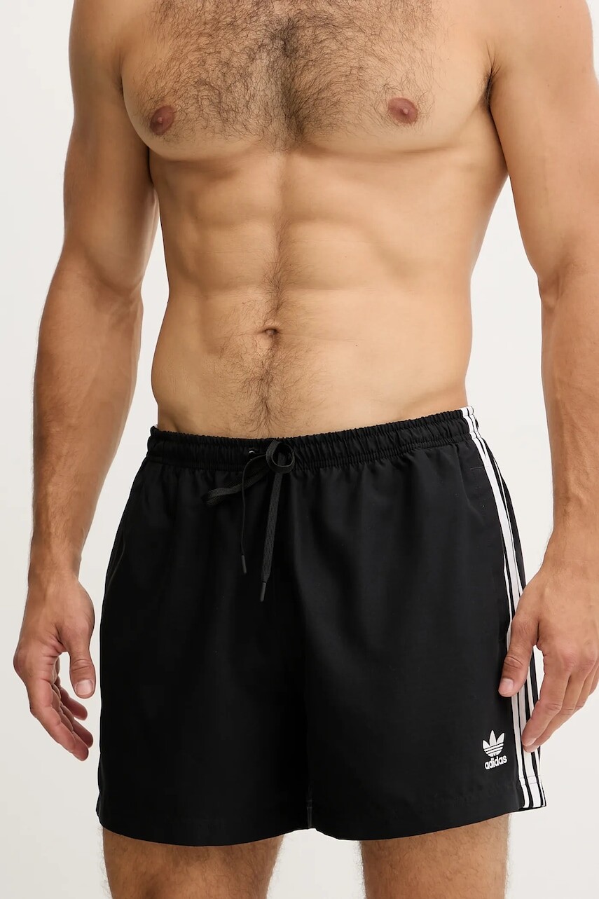 Plavkové šortky adidas Originals čierna farba, JD0957