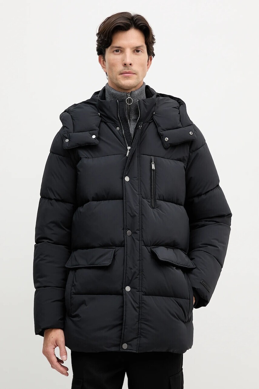 Bunda Trussardi čierna farba, zimná, F008M000013N