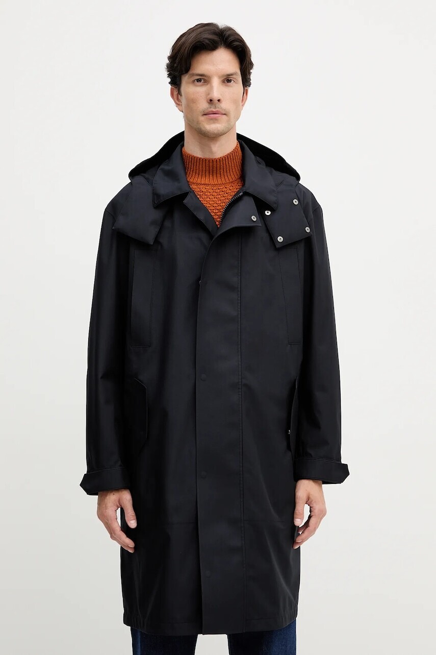 Kabát BOSS BECKHAM X BOSS čierna farba, 50553094