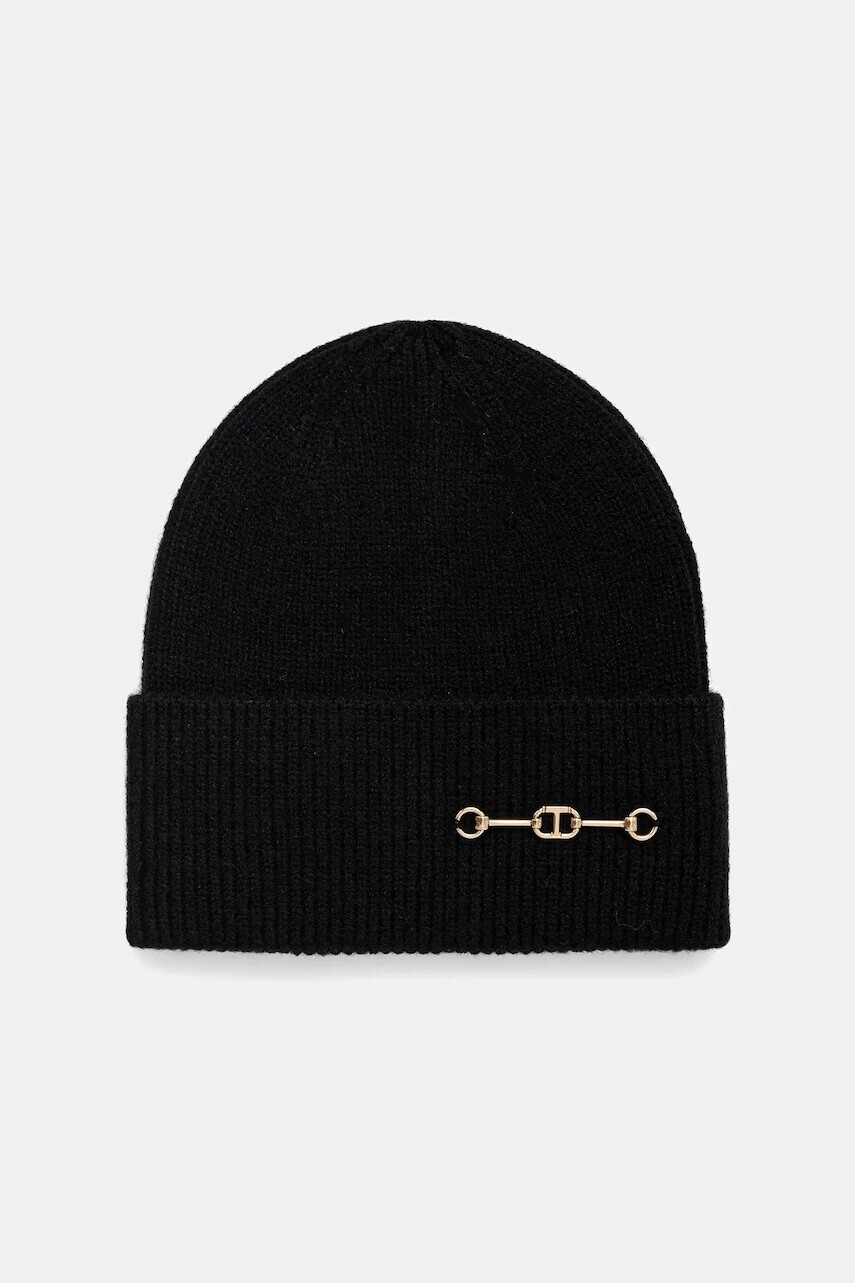 Čiapka Twinset čierna farba, 252TA4420