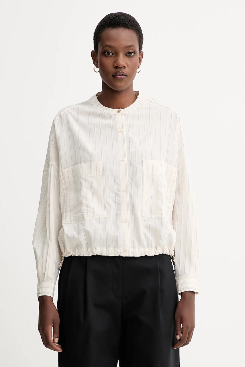 Košeľa Sessun béžová farba, voľný strih, 25110007