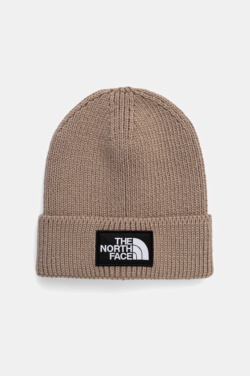 Čiapka The North Face TNF Logo Box zelená farba, NF0A8CHEBOX1