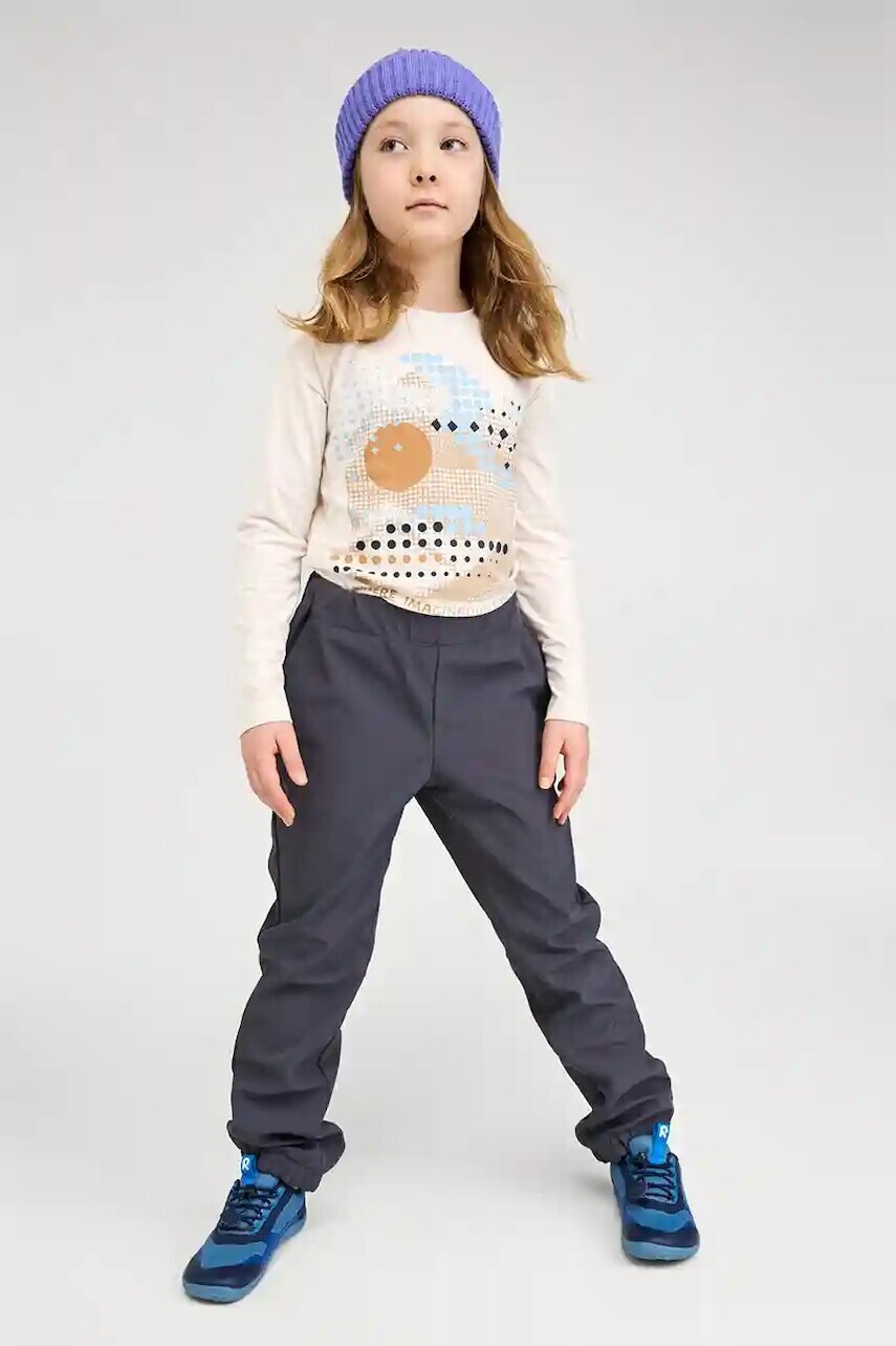 Detské tričko s dlhým rukávom Reima Koulussa biela farba, 5200375B