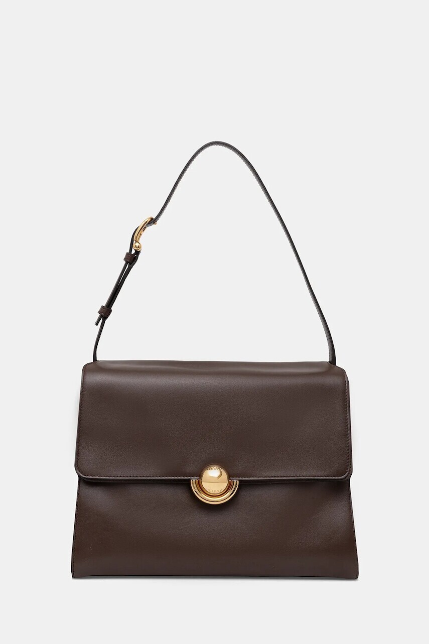 Kožená kabelka Furla hnedá farba, WB01804.BX4185.4284S