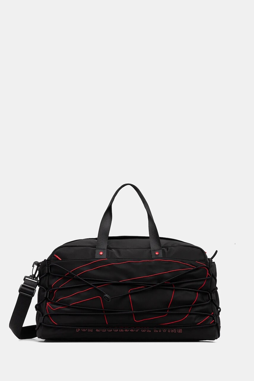 Taška Diesel TECH-D TECH-D DUFFLE čierna farba, X10412.P3914