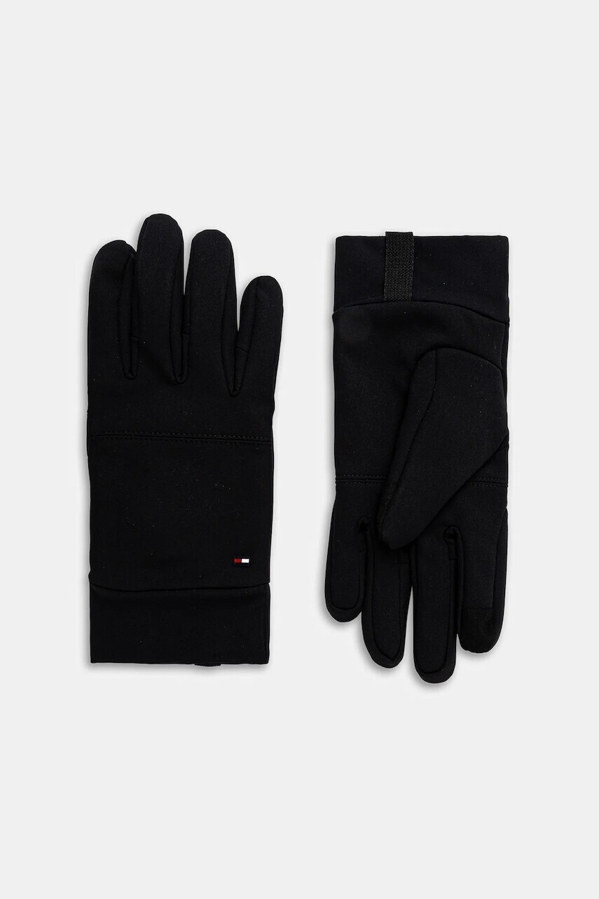 Rukavice Tommy Hilfiger čierna farba, AM0AM13601